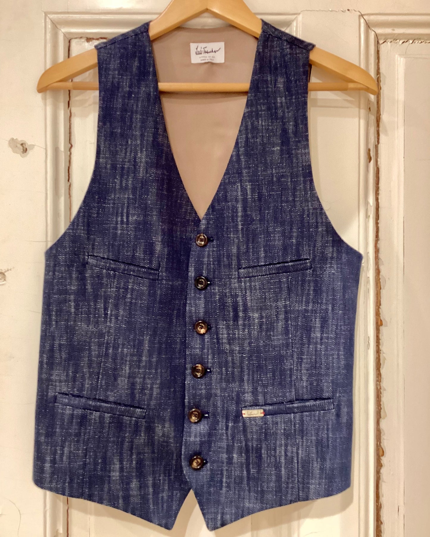Luis Trenker Herren Weste Lusebastian Denim