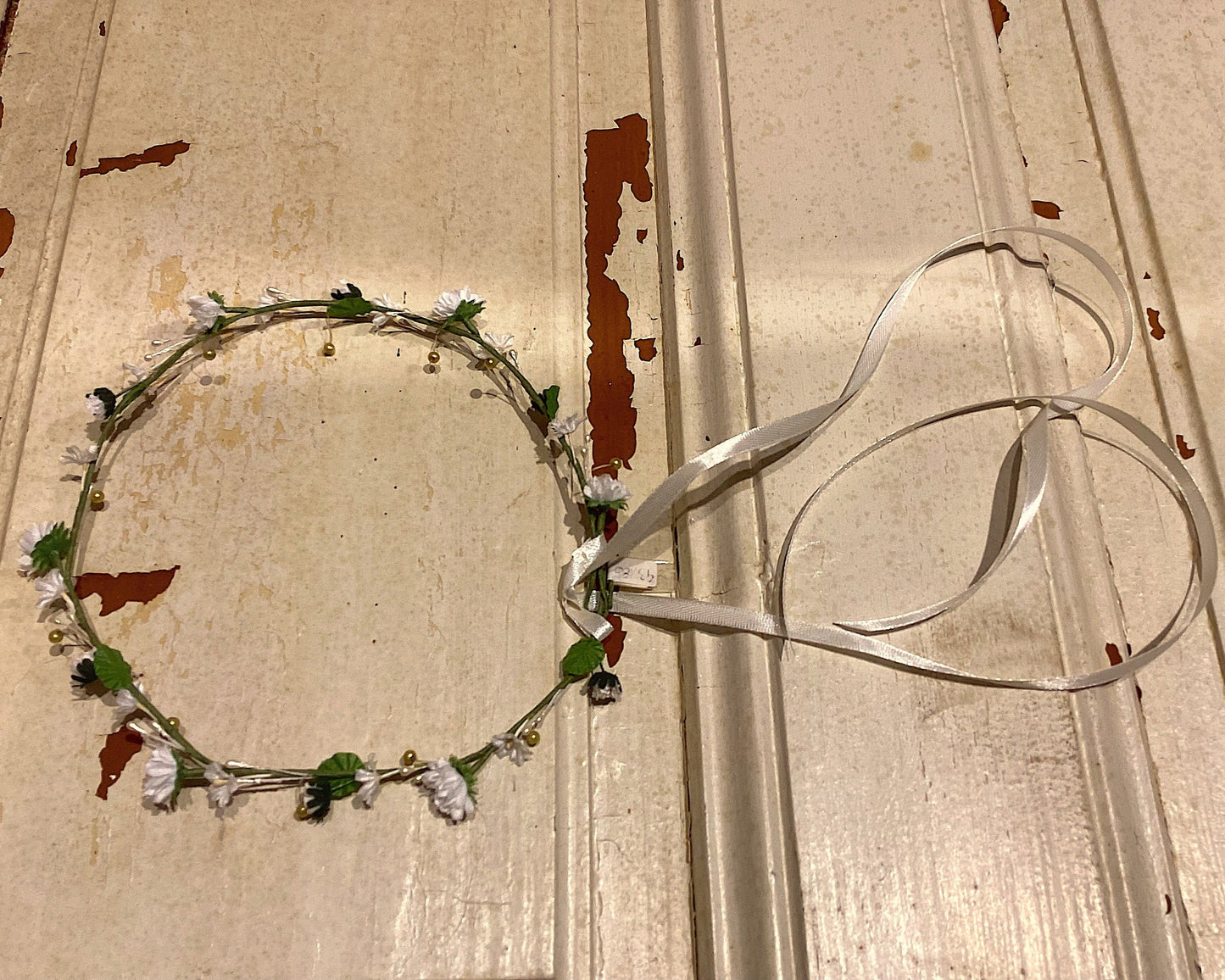 Rasp Blüten Girlande Weiss