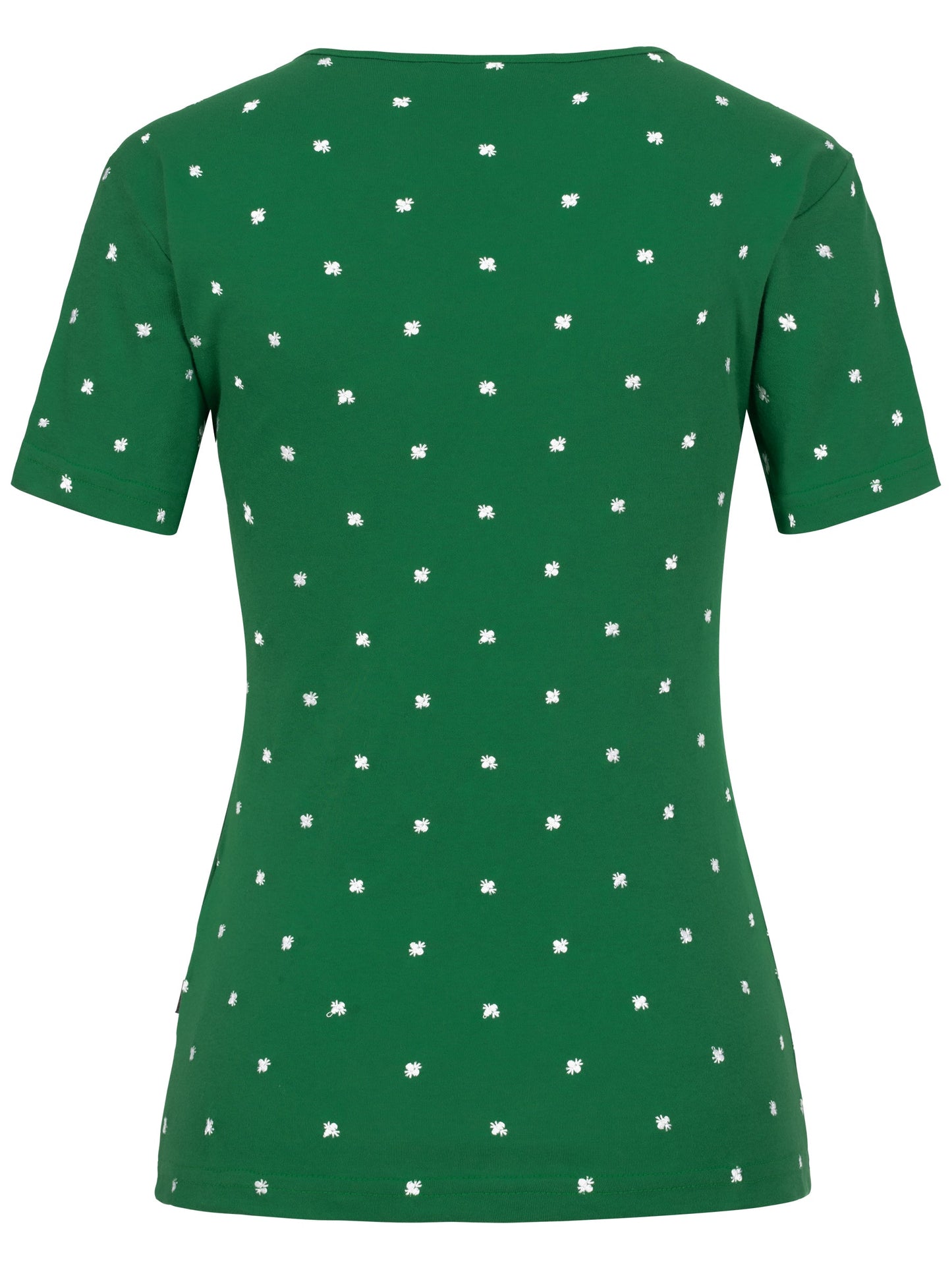 Pleamle Damen Shirt Herzausschnitt Grün