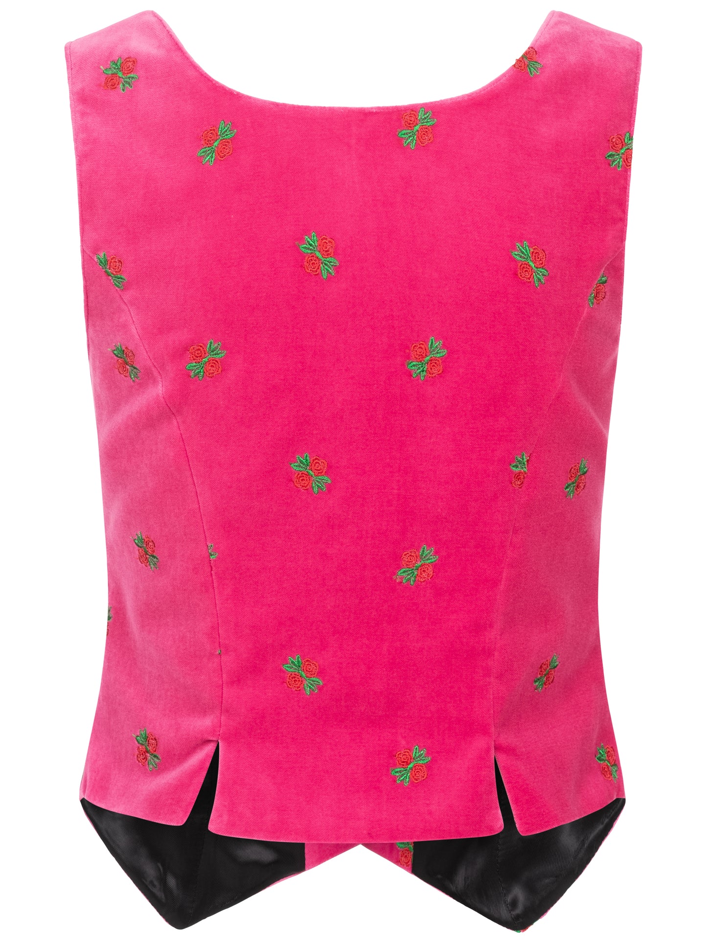 Pleamle Damen Samt Mieder Pink