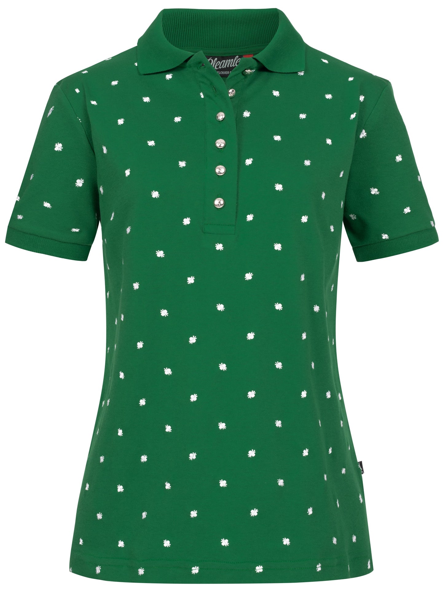 Pleamle Damen Polo Kurzarm Grün