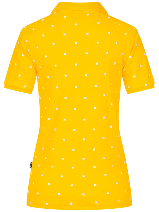 Pleamle Damen Polo Kurzarm Gelb