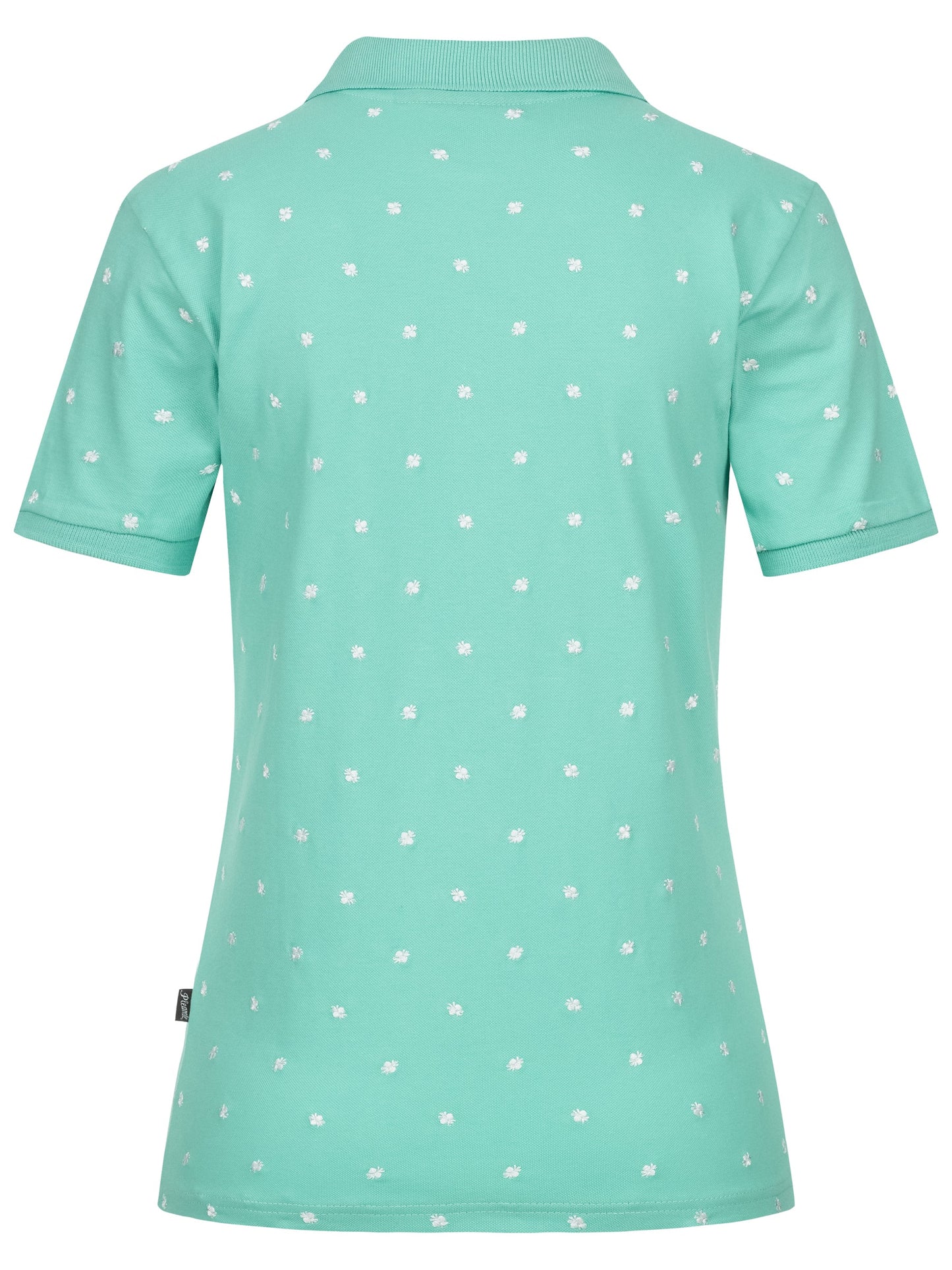 Pleamle Damen Polo BW Pique Elasthan karibik