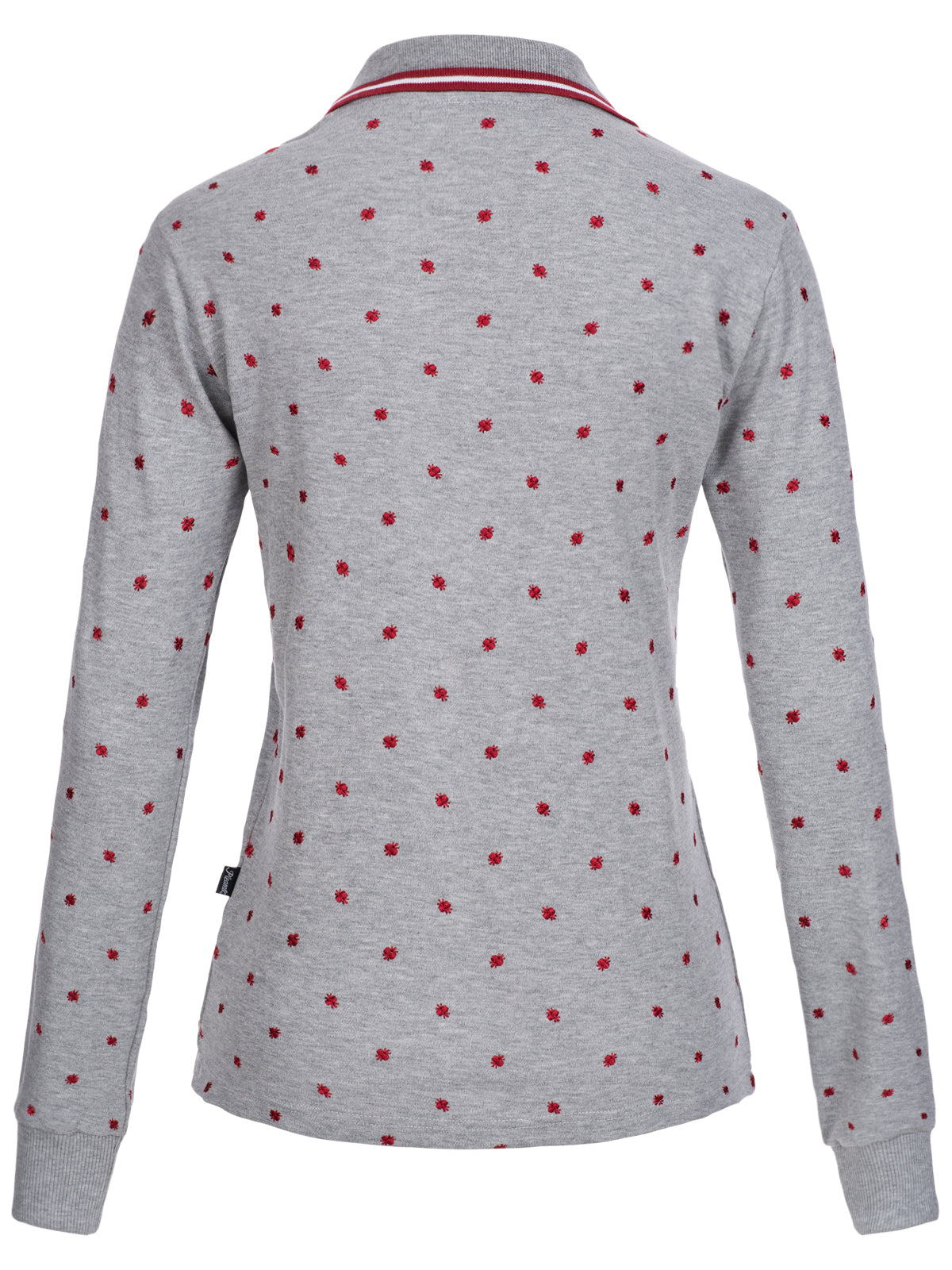 PleamleDamen Polo LA grau/rot