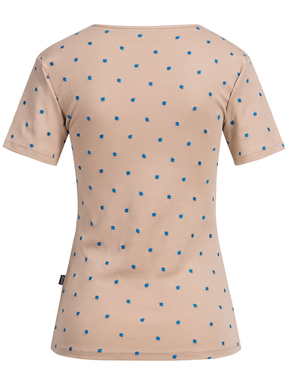 Damen Shirt Herzausschnitt Hazelnut