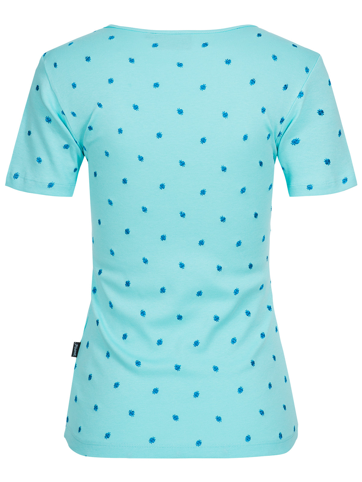 Pleamle Damen Shirt Herzausschnitt Island Paradise