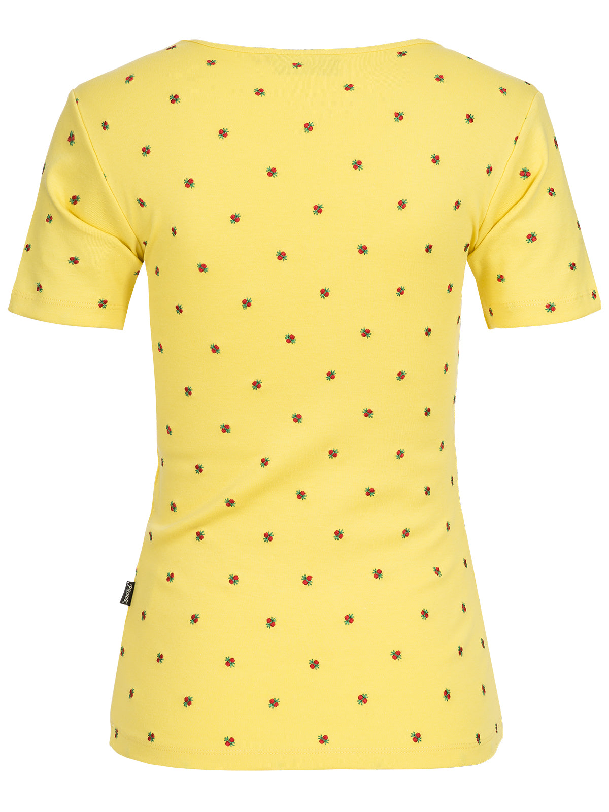 Pleamle Damen Shirt Herzausschnitt Yellow