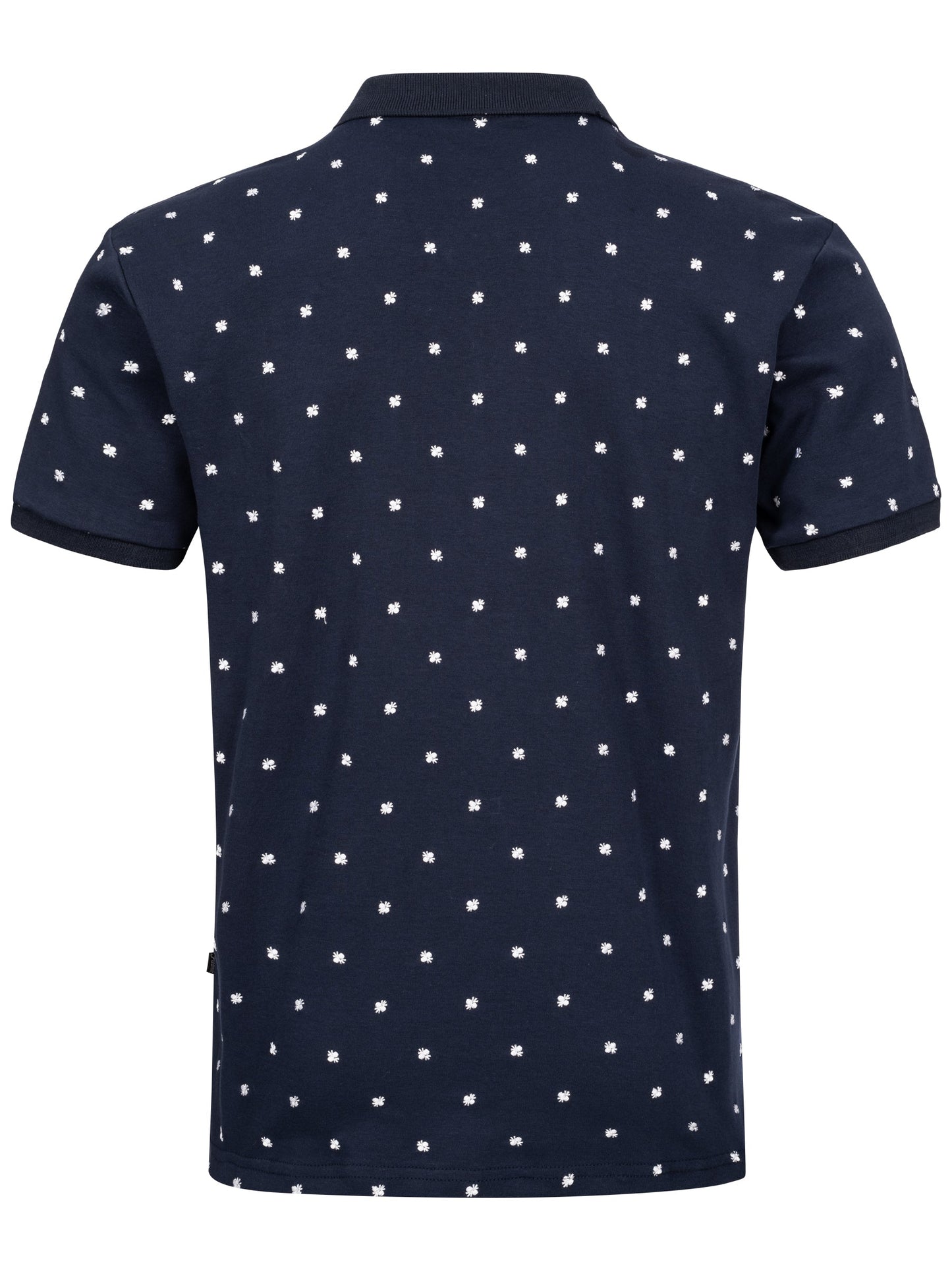 Pleamle Herren Polo BW Pique Elasthan Dunkelblau