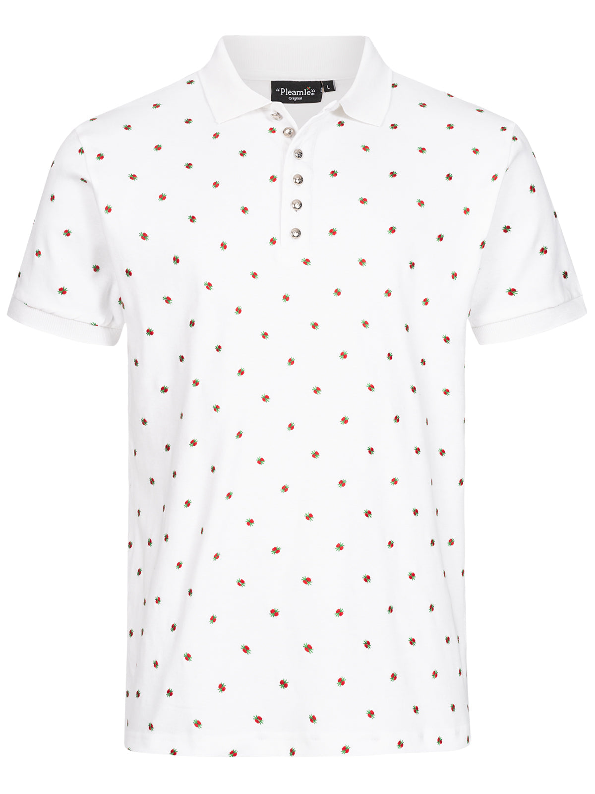 Herren Polo Pique Weiß