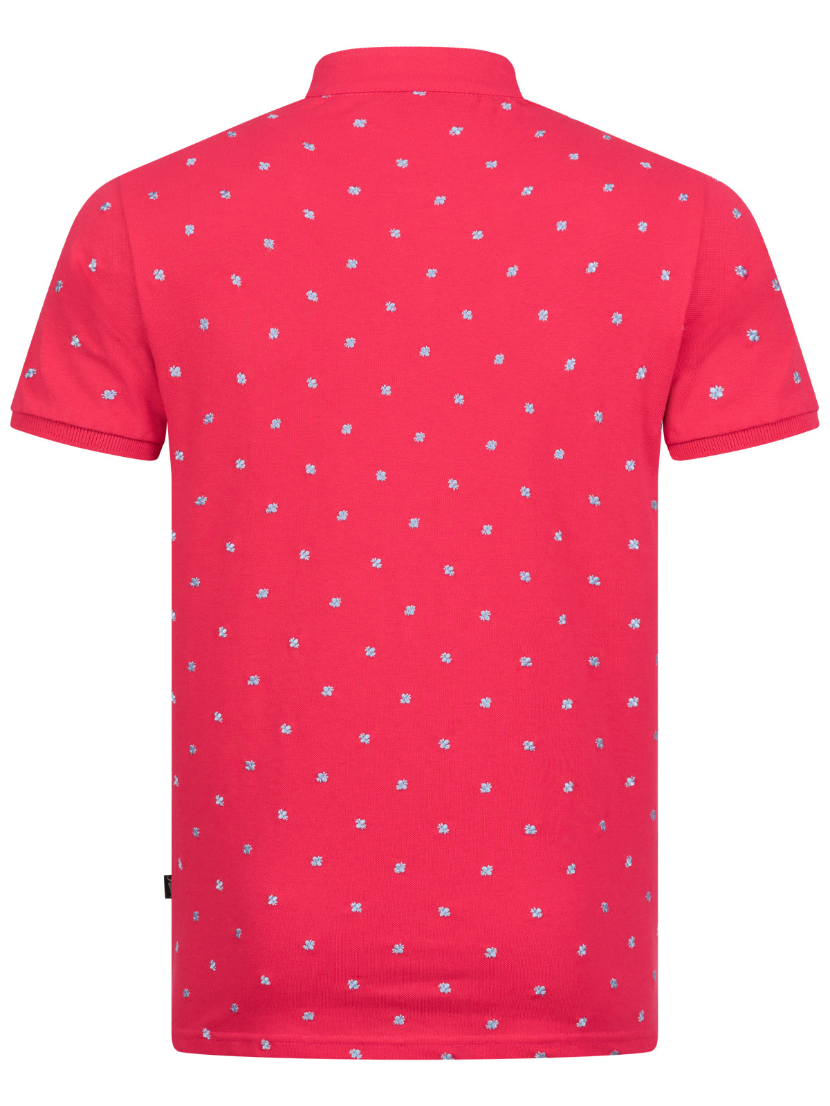 Pleamle Herren Polo BW Pique Elasthan Viva Magenta