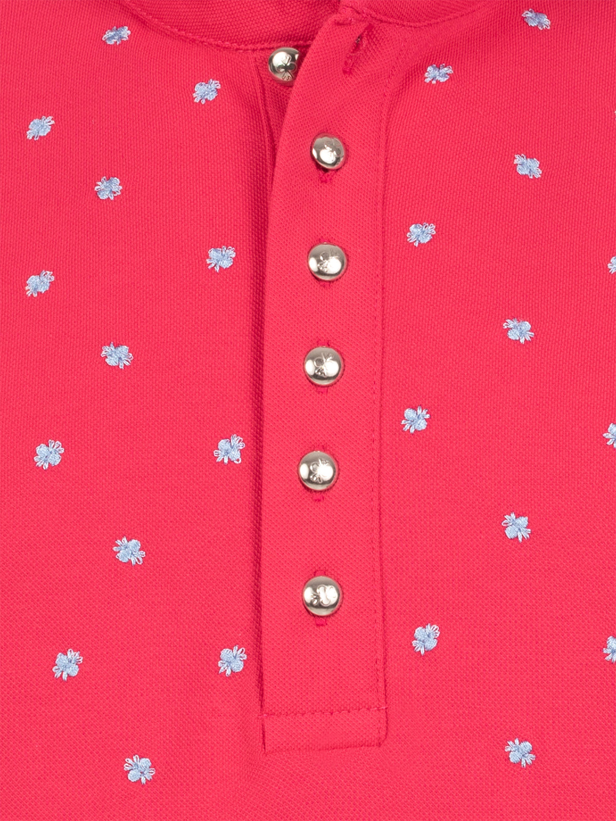 Pleamle Herren Polo BW Pique Elasthan Viva Magenta