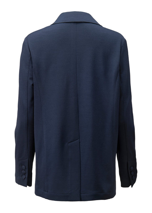 Damen Travel Luxe Boyfriend Blazer Blau