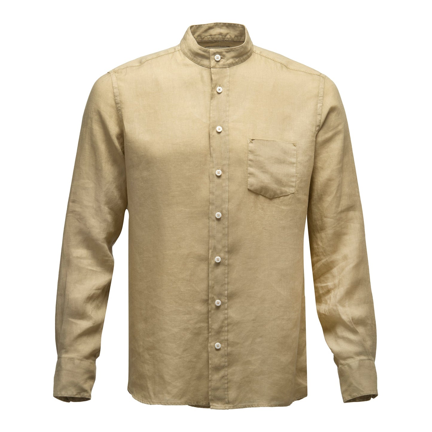 Herren Linen Collar Shirt