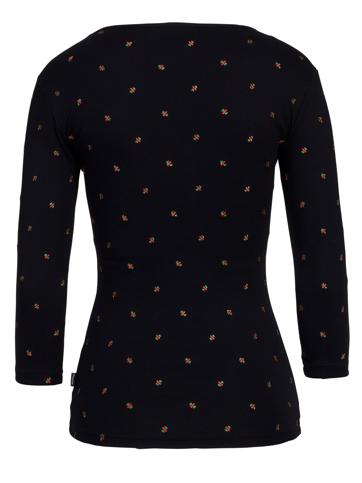 Pleamle Damen Shirt 3/4 Arm Schwarz