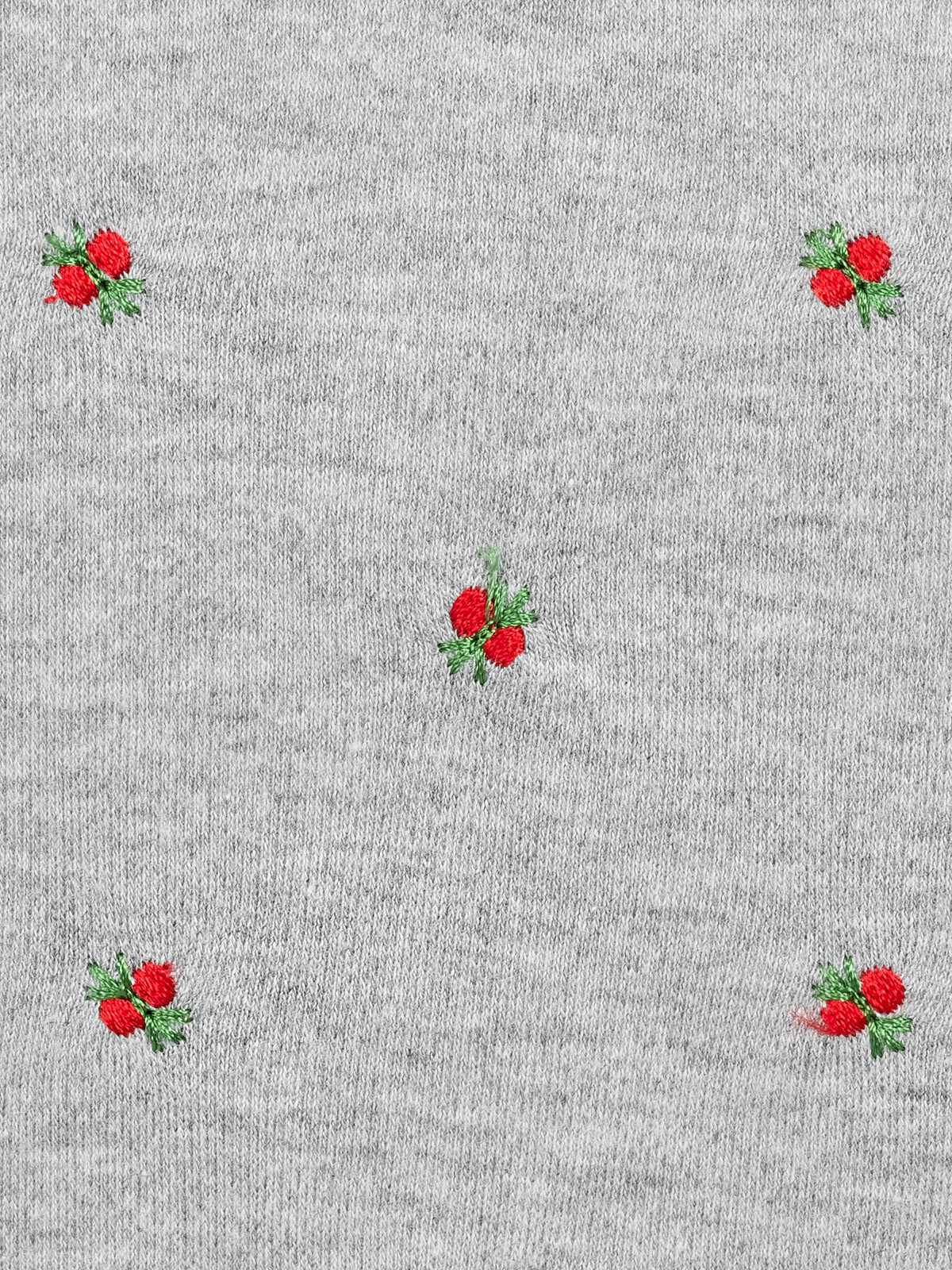 Pleamle Damen Shirt Herzausschnitt Grau melé