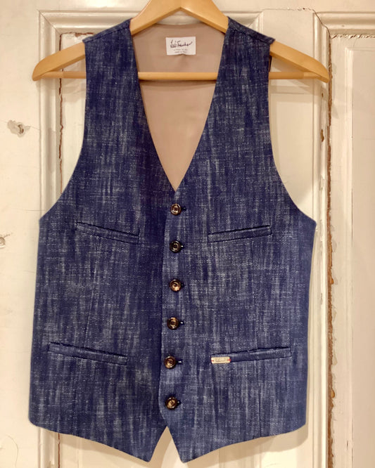 Luis Trenker Herren Weste Lusebastian Denim