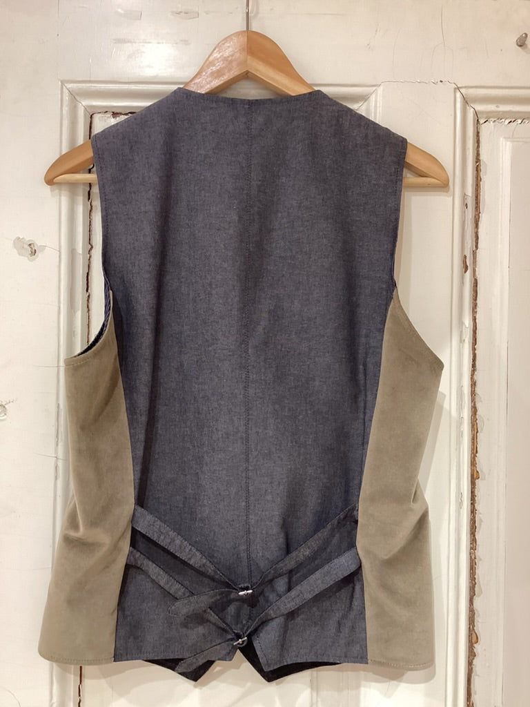 Herren Samt Gilet