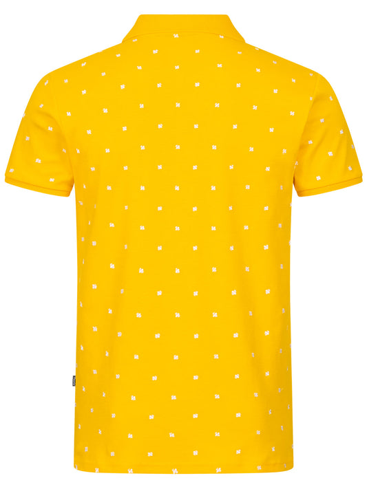 Pleamle Herren Polo Kurzarm Gelb