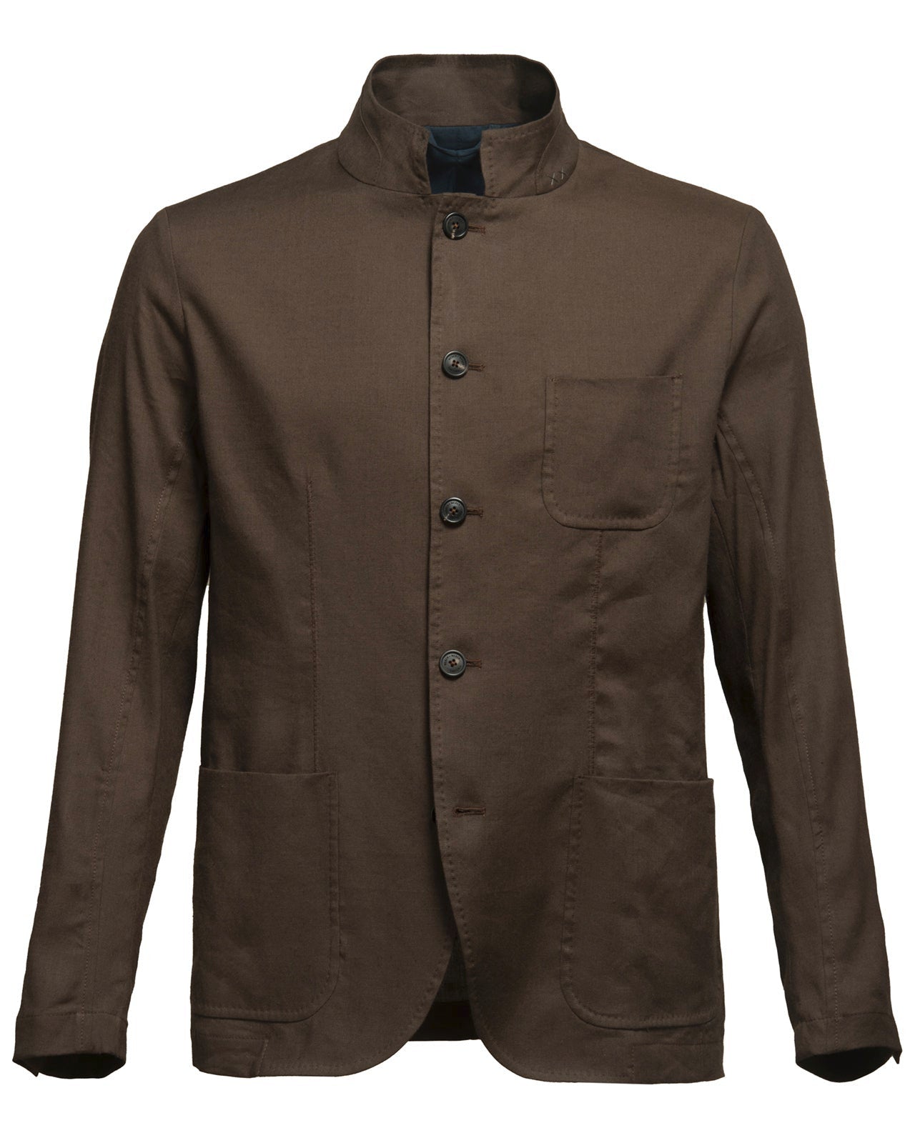 WW Herren Linen Tencel Braun