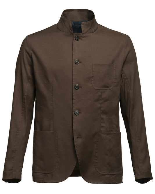 WW Herren Linen Tencel Braun