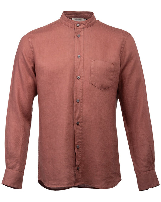 Herren Linen Collar Shirt